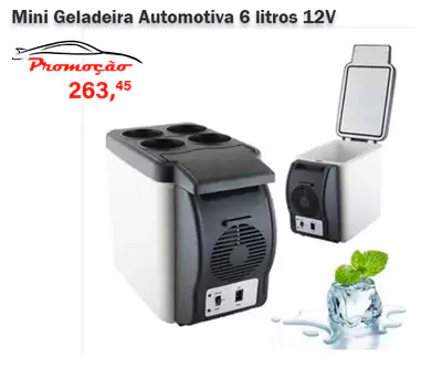 Mini geladeira 6 litros